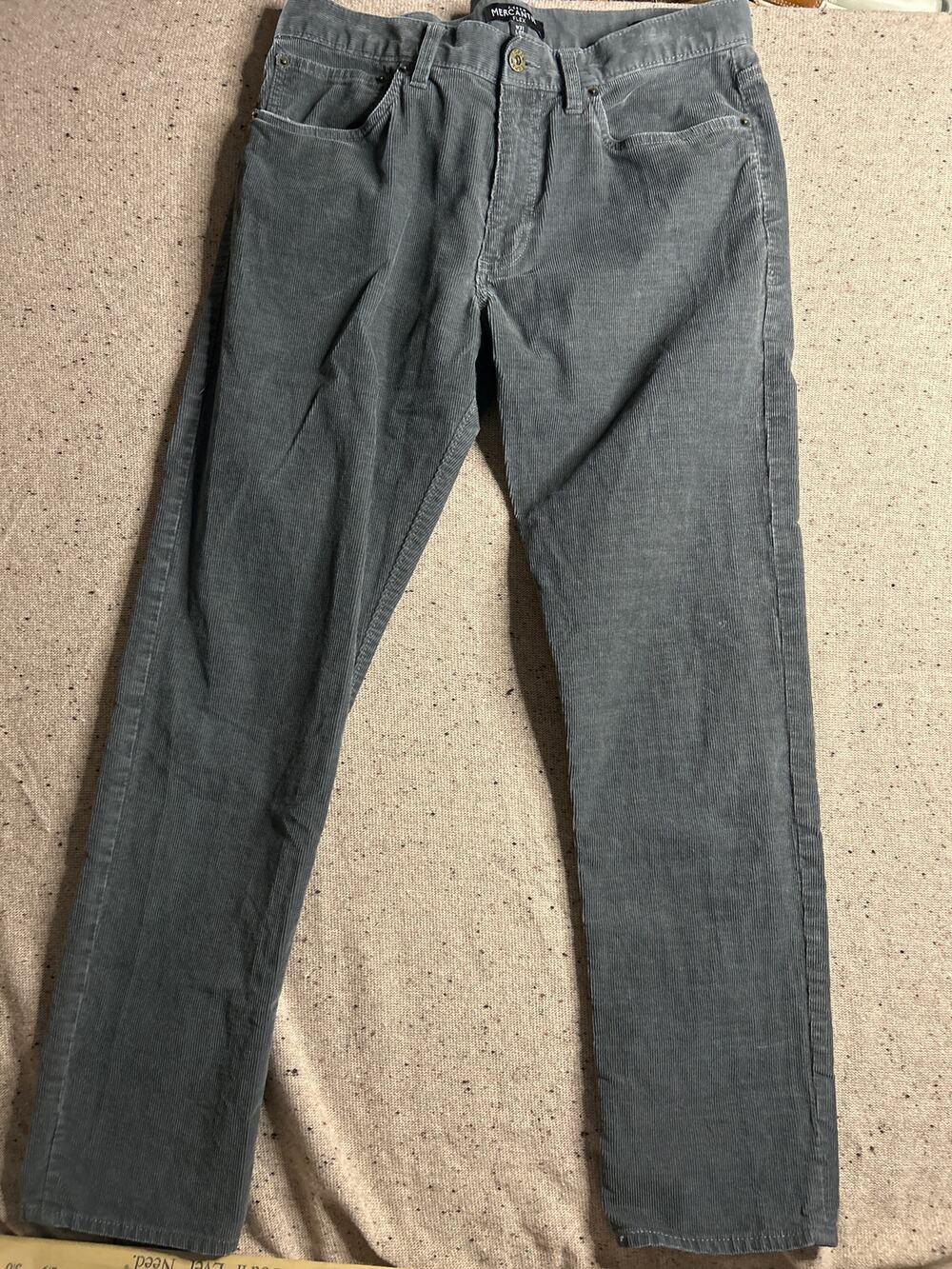 J. Crew Mercantile Flex Corduroy Pants – Gray – Men’s 31x30